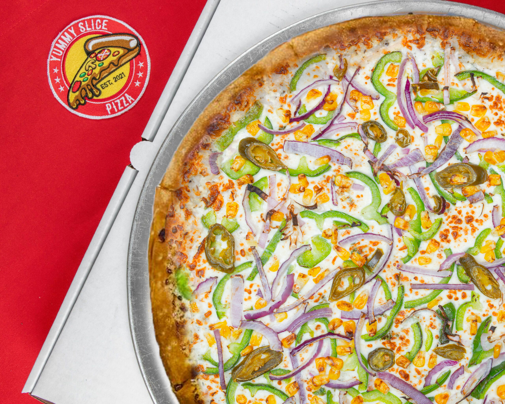Creamy Corn Pizza